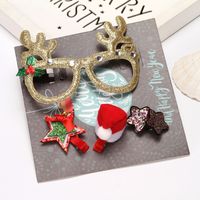 Christmas Glasses Hairpin Decorations Wholesale Nihaojewelry main image 3