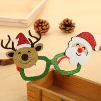 Christmas Sequined Plastic Glasses Frame Wholesale Nihaojewelry main image 3