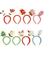 Factory Wholesale Christmas Decoration Supplies Party Props Christmas Head Band Spring Double-headed Buckle Hair Accessories Holiday Gift main image 3