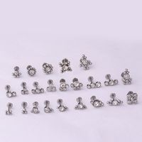 Ear Cartilage Rings & Studs Fashion Geometric 316 Stainless Steel  Plating main image 4