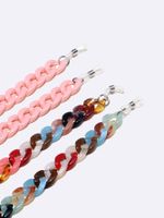 Fashion Vintage Acrylic Pink Mixed Color 2 Piece Glasses Chain Wholesale Nihaojewelry main image 1