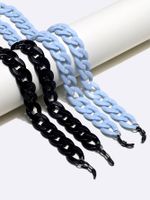 Simple Fashion Chain Acrylic Black Blue 2 Piece Glasses String Wholesale Nihaojewelry main image 4