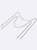 Hot Two-piece Set Eyeglasses Chain Copper Thick Straps Gold Silver Box Glasses Cord Cross-border main image 3