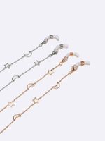 Hot Two-piece Set Eyeglasses Chain Gold And Silver Color Moon Xingx Glasses Cord Cross-border Mask Chain main image 1
