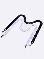 Simple Fashion 2 Piece Acrylic Black White Glasses String Wholesale Nihaojewelry main image 3