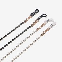 Hot Two-piece Set Eyeglasses Chain Copper Black And White Watermelon Beads Mask Chain Glasses Cord Cross-border main image 3