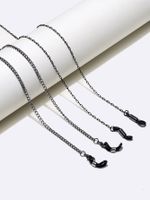 Simple Two-piece Black Hollow Chain Glasses Chain Wholesale Nihaojewelry main image 4
