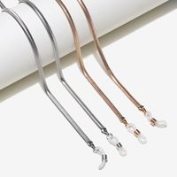 Hot Two-piece Set Eyeglasses Chain Snake Thick Straps Gold Silver Glasses Cord Cross-border main image 3