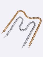 Simple Vintage Gold Silver Thick Chain Aluminum Glasses Mask Chain Wholesale Nihaojewelry main image 3