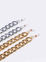 Simple Vintage Gold Silver Thick Chain Aluminum Glasses Mask Chain Wholesale Nihaojewelry main image 4