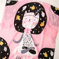 Korean Pink Cat Sunscreen Beach Silk Scarf Wholesale Nihaojewelry main image 5