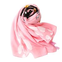 Korean Pink Cat Sunscreen Beach Silk Scarf Wholesale Nihaojewelry main image 6