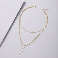 Fashion Cross Alloy Multilayer Necklace Wholesale Jewelry Nihaojewelry main image 5