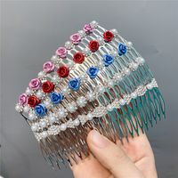 Fashion Diamond-studded Pearl Bow Hair Comb Wholesale Nihaojewelry main image 5