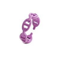 Fashion Simple Candy Color Hollow Geometric Ring Wholesale Nihaojewelry main image 3