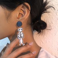 Halloween Skeleton Man Earrings Wholesale Nihaojewelry main image 3