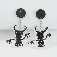 Halloween Resin Skull Earrings Wholesale Nihaojewelry main image 4