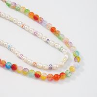 Retro Imitation Pearl Color Resin Beads Multi-layer Necklace Wholesale Nihaojewelry main image 5
