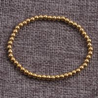 New Korean Copper Plated Real Gold Elastic Round Beads Bracelet Wholesale Nihaojewelry main image 4