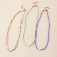 Wholesale Jewelry Colorful Beaded Heart Necklace Set Nihaojewelry main image 5