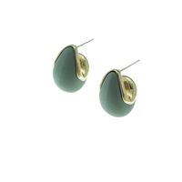 Einfache Geometrische Acryl-sprühfarbe Metall Kontrast Ohrringe Großhandel Nihaojewelry main image 6
