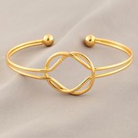 Bracelet En Alliage Réglable Ouvert Simple Noué À La Mode En Gros Nihaojewelry main image 1