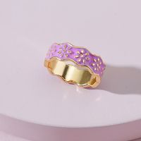 Simple Fashion Oil Dripping Daisy Rings Wholesale Nihaojewelry main image 1