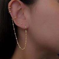 Fashion Long Tassel Ear Clip Set Wholesale Nihaojewelry main image 3