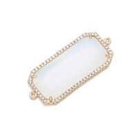 Simple Rectangle Micro-inlaid Zircon Jewelry Accessories Wholesale Nihaojewelry sku image 3