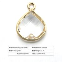 Einfacher Herzförmiger Eingelegter Großer Glashalskettenanhänger Großhandel Nihaojewelry sku image 1
