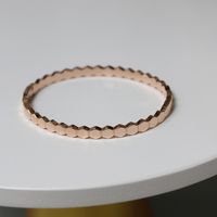 Fashion Hexagon Three-color Titanium Steel Plated 18k Gold Bracelet Wholesale Nihaojewelry sku image 3