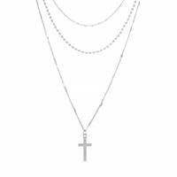 Fashion Cross Alloy Multilayer Necklace Wholesale Jewelry Nihaojewelry sku image 2