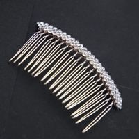 Fashion Diamond-studded Pearl Bow Hair Comb Wholesale Nihaojewelry sku image 8