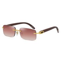 Fashion Small Frame Wooden Optical Frames Sunglasses Wholesale sku image 12