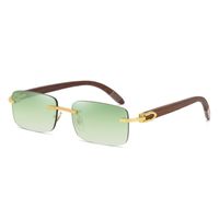 Fashion Small Frame Wooden Optical Frames Sunglasses Wholesale sku image 14