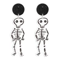 Halloween Skeleton Man Earrings Wholesale Nihaojewelry sku image 1