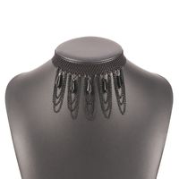 Fashion Lace Imitation Crystal Tassel Necklace Wholesale Nihaojewelry sku image 6
