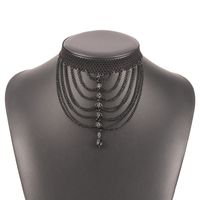 Fashion Lace Imitation Crystal Tassel Necklace Wholesale Nihaojewelry sku image 7
