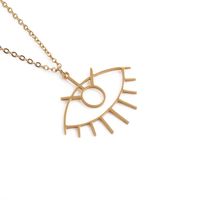 Wholesale Jewelry Devil Eye Pendant Stainless Steel Necklace Nihaojewelry sku image 2