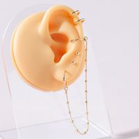Fashion Long Tassel Ear Clip Set Wholesale Nihaojewelry sku image 1