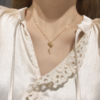 التيتانيوم الصلب القرع قلادة الأزياء الترقوة سلسلة قلادة الجملة مجوهرات Nihaojewelry main image 5