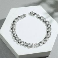 New Stainless Steel Carved Chain Bracelet Wholesale Nihaojewelry sku image 1