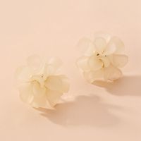 Fashion Acrylic White Flower Earrings Wholesale Nihaojewelry main image 1