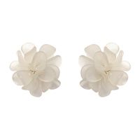 Fashion Acrylic White Flower Earrings Wholesale Nihaojewelry main image 6