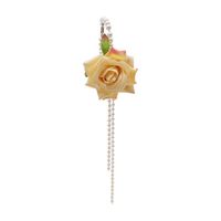 Fashion Pearl Rose Flower Circle Earrings Wholesale Nihaojewelry main image 6