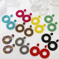 Ethnic Retro Color Miyuki Beads Color Matching Hollow Earrings Wholesale Nihaojewelry main image 2