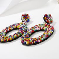 Ethnic Retro Color Miyuki Beads Color Matching Hollow Earrings Wholesale Nihaojewelry main image 4