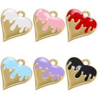 Color Drop Oil Heart-shaped Pendant Accessories Wholesale Nihaojewelry main image 2
