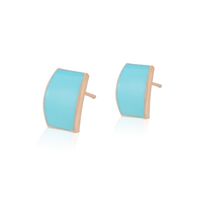 Korean Simple Color Oil Drop Geometric Smooth Earrings Wholesale Nihaojewelry main image 6
