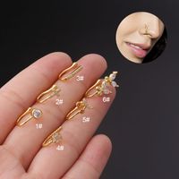 Nose Rings & Studs Fashion Butterfly Copper Plating main image 1